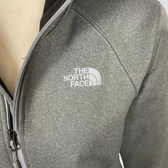 The North Face Apex Risor Hooded Jacket Women’s M WindWall Fleece Gray - Picture 7 of 9
